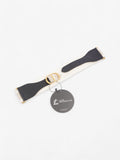 Christian Dior CD Belt Beige / Black Canvas 75cm / UK 8