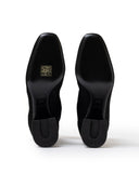 Hermes Volver 60 Ankle Boots Black Knit/Calf 36.5