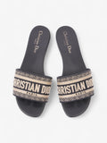 Christian Dior D Way Deep Blue Cotton EU 37.5 UK 4.5