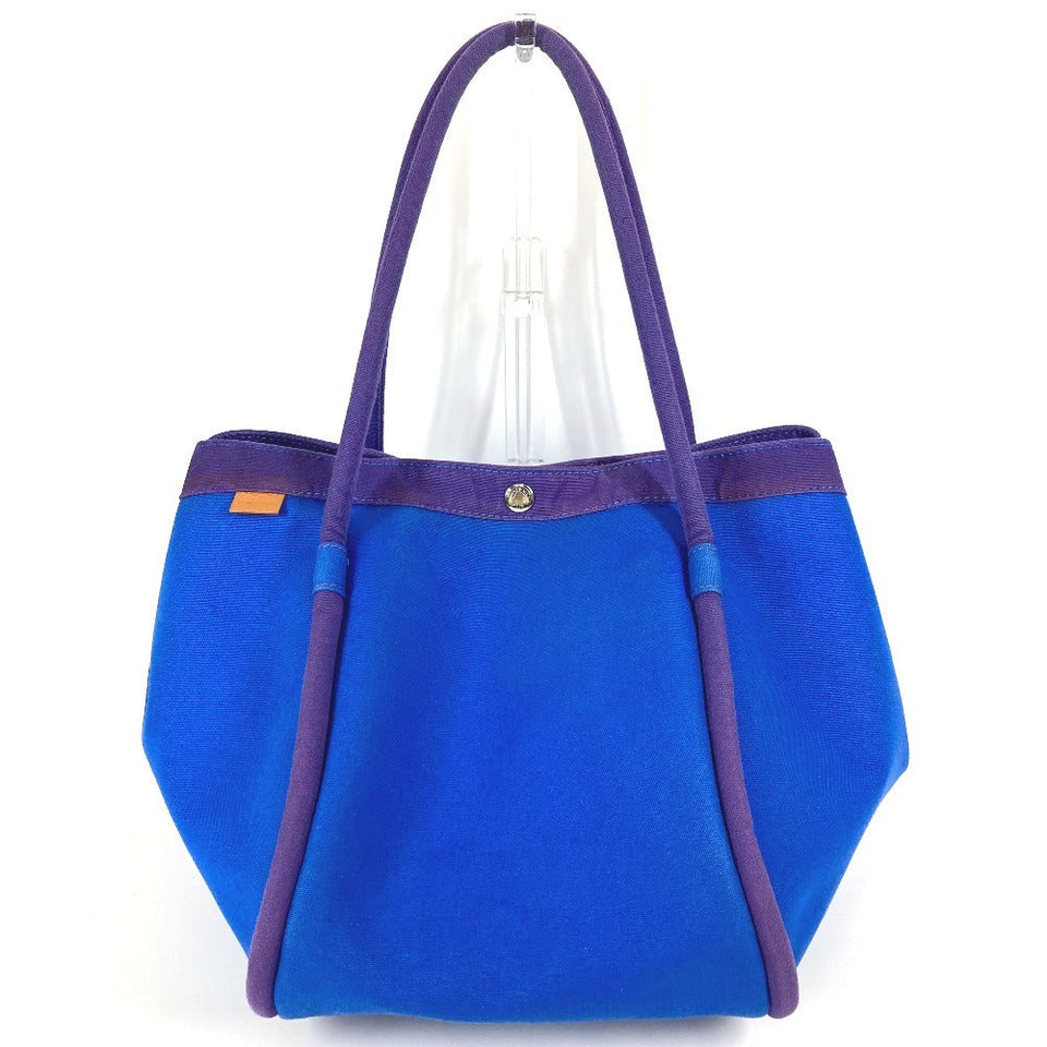 Hermes Handbag canvas blue With porch Sac Baga GM Sac Baga GM