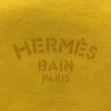 Hermes Pouch canvas yellow New Yachting Pouch GM Women
