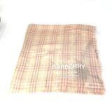 Burberry Scarf 8011095 cashmere pink beige check logo Women