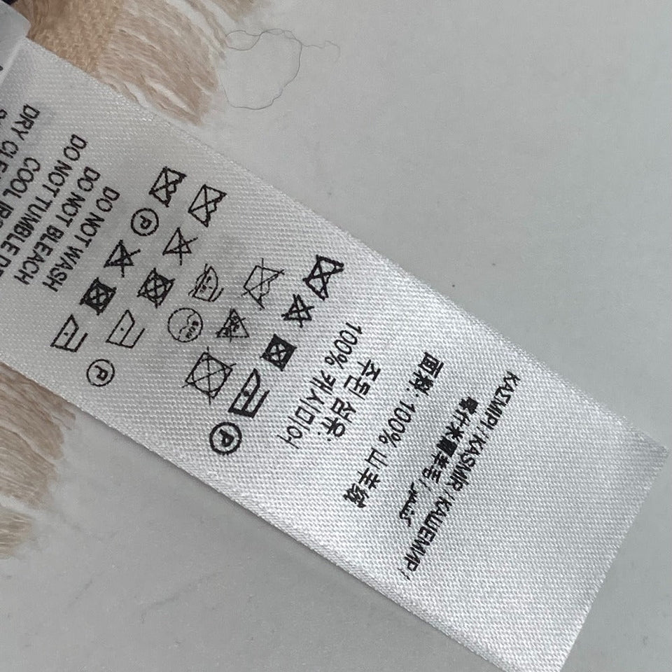 Burberry Scarf 8011095 cashmere pink beige check logo Women
