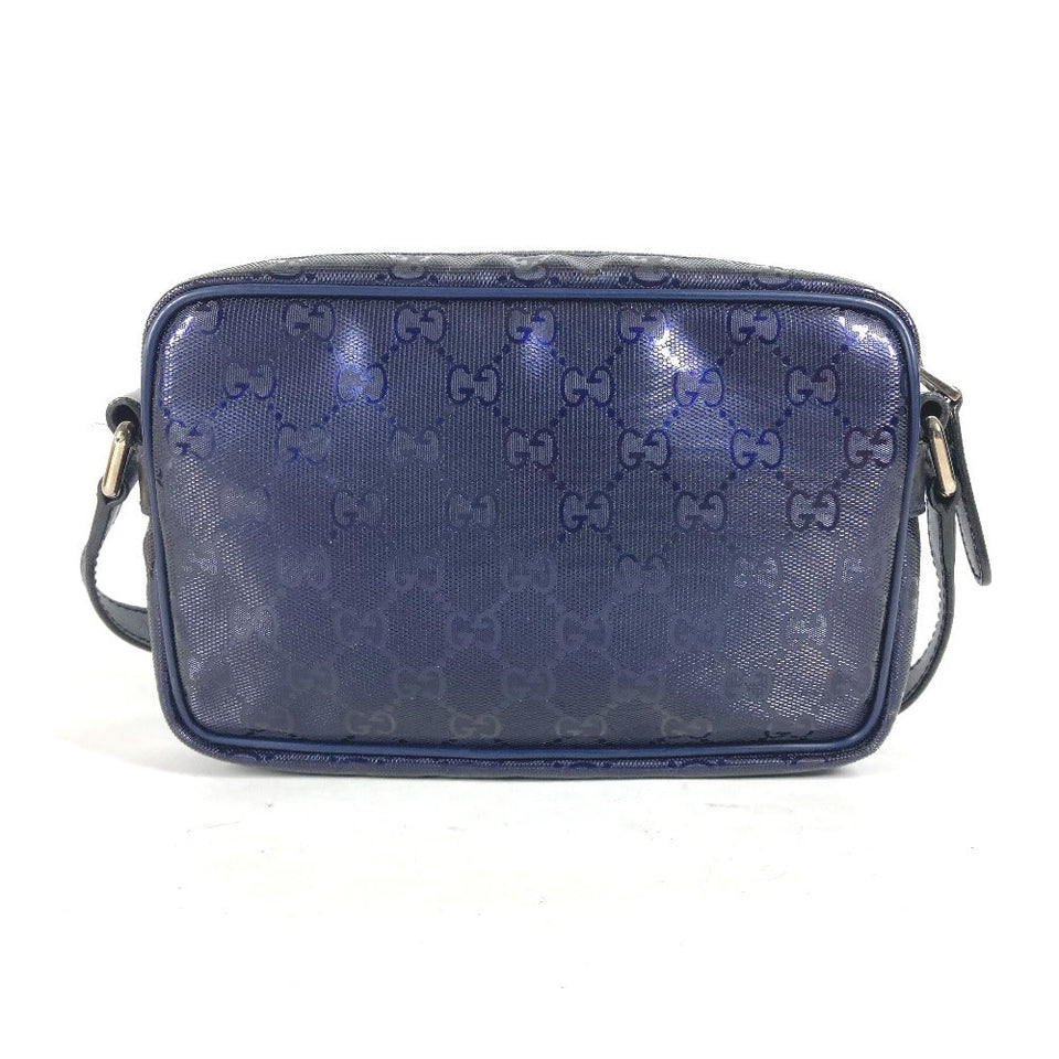 Gucci Shoulder Bag 201447 GG Imprime, Leather blue GG implementation mens