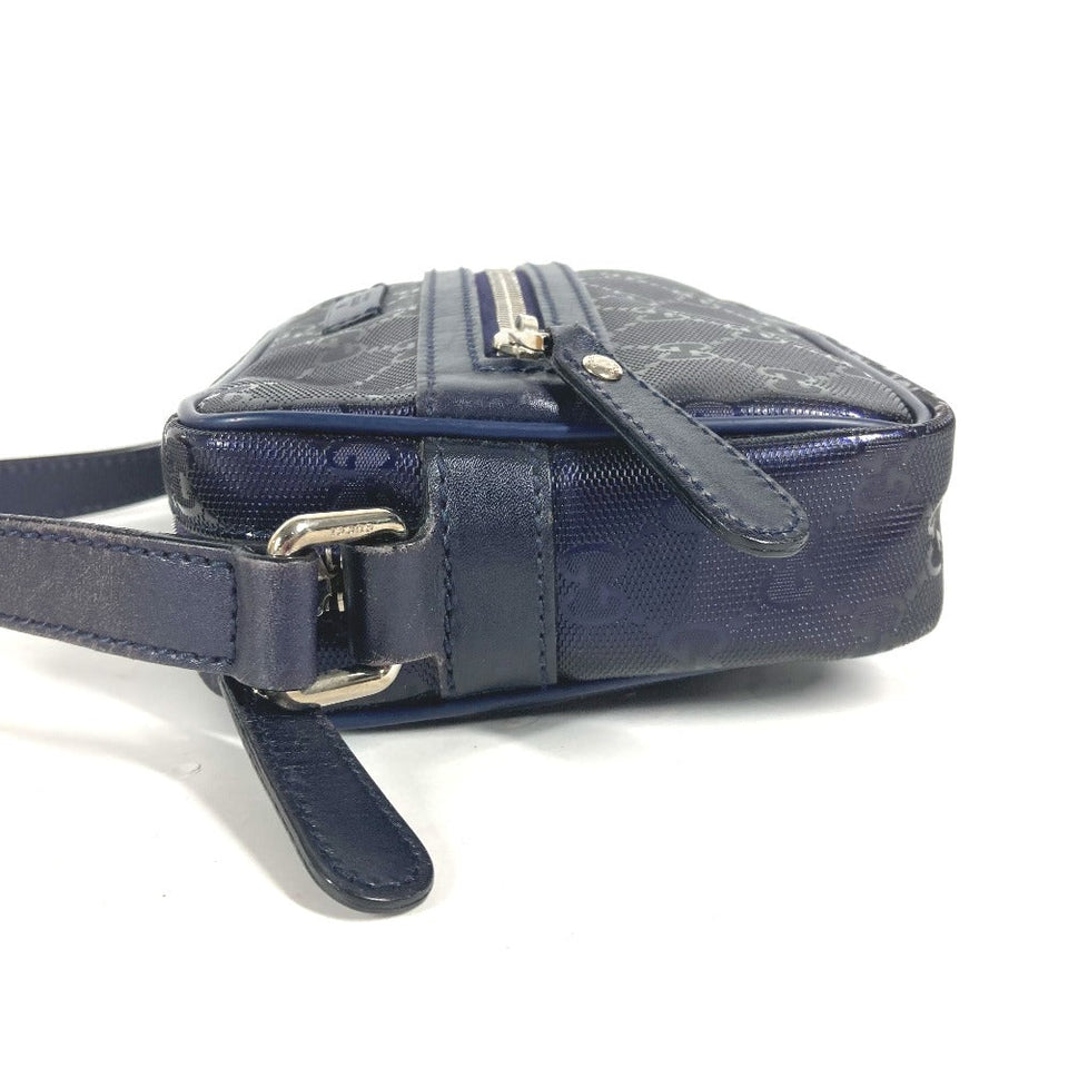 Gucci Shoulder Bag 201447 GG Imprime, Leather blue GG implementation mens
