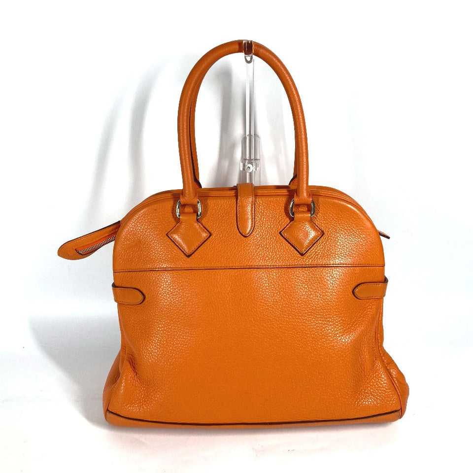 Hermes Handbag Taurillon Clemence Orange Atlas 35