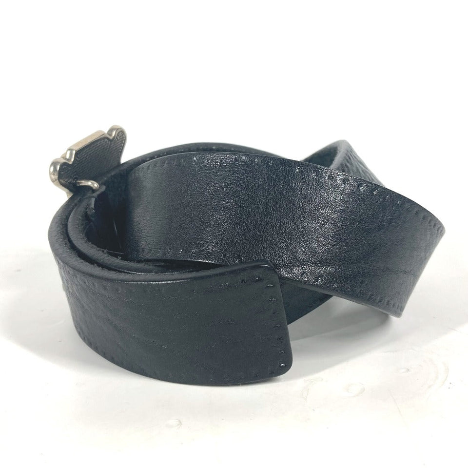 Gucci belt 223896 leather black G logo buckle Women 85