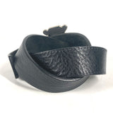 Gucci belt 223896 leather black G logo buckle Women 85