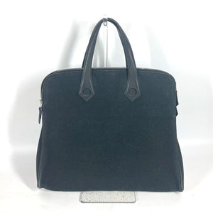 Hermes Handbag Leather / canvas black Sac Ibou PM unisex(Unisex)