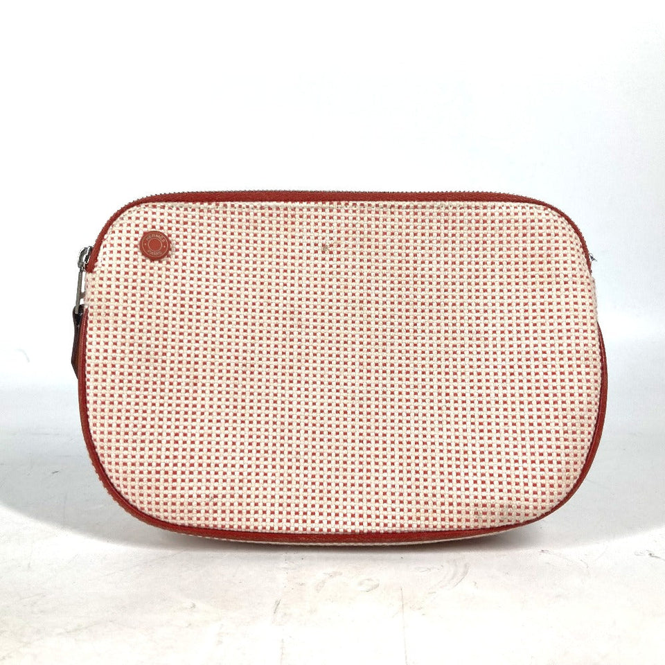 Hermes Pouch cotton Orange type Pouch "Echappé"
