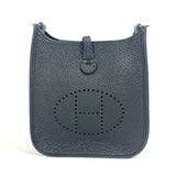 Hermes Shoulder Bag Taurillon Clemence black long Evelyn TPM Amazone unisex(Unisex)
