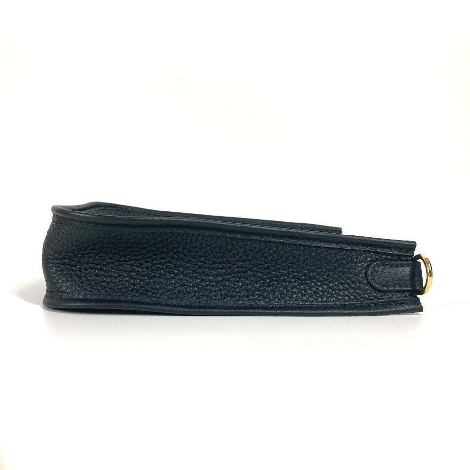 Hermes Shoulder Bag Taurillon Clemence black long Evelyn TPM Amazone unisex(Unisex)