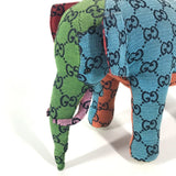 Gucci Plush Doll 670233 fabric multicolor GG Decorative Elephant Animal unisex(Unisex)