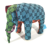 Gucci Plush Doll 670233 fabric multicolor GG Decorative Elephant Animal unisex(Unisex)