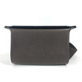 Hermes Shoulder Bag Togo Dark brown H logo punching Vidoposch unisex(Unisex)