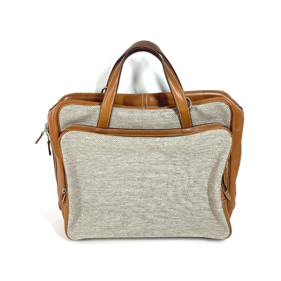 Hermes Business bag , Toile H Technique x Barenia Brown bag Currysh Express unisex(Unisex)