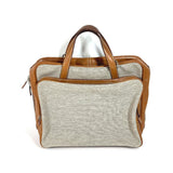 Hermes Business bag , Toile H Technique x Barenia Brown bag Currysh Express unisex(Unisex)