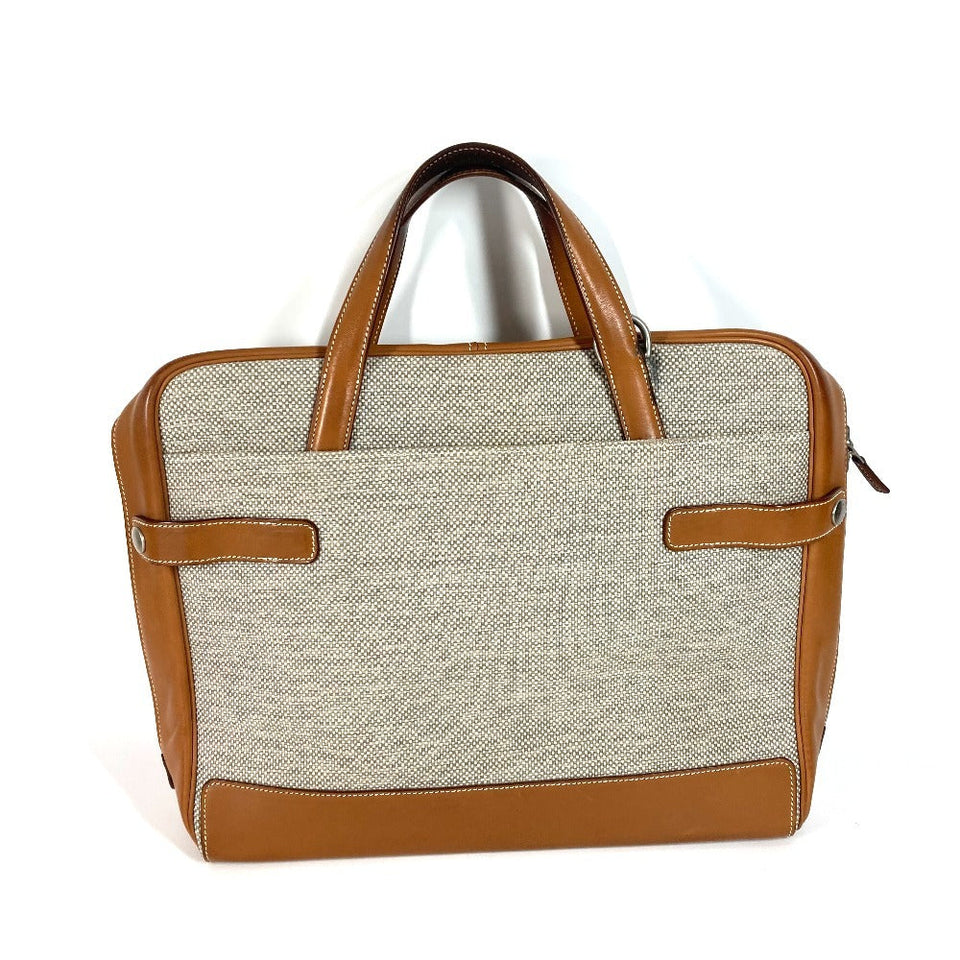 Hermes Business bag , Toile H Technique x Barenia Brown bag Currysh Express unisex(Unisex)
