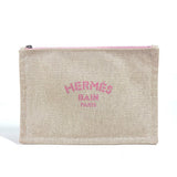 Hermes Pouch canvas pink logo Sailing