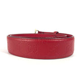 Gucci belt 370543 Sima leather Red Guccisima GG buckle 75