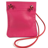 Hermes Shoulder Bag leather pink By color Sac Aline Mini
