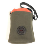 Hermes Pouch Coated canvas khaki Dog Treat Pouch