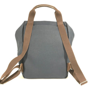 Hermes Backpack cotton Navy sacked panther jug room
