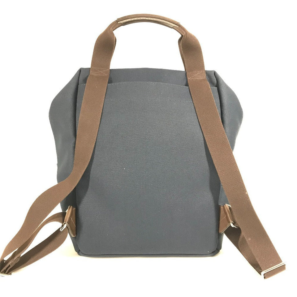 Hermes Backpack cotton Navy sacked panther jug room