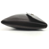 Hermes Clutch bag leather Brown logo