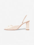 Christian Dior CD Slingback 80mm Nude Patent Leather EU 38 UK 5
