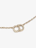 Christian Dior CD Necklace Gold Base Metal