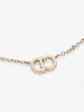 Christian Dior CD Necklace Gold Base Metal