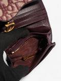 Christian Dior Saddle  Holder Burgundy Canvas