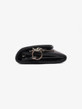 Christian Dior CD Icon Trifold Wallet Black Diorissimo Canvas