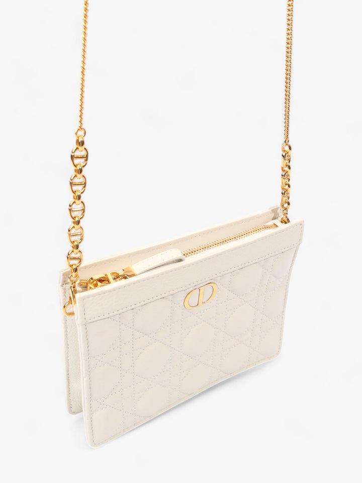 Christian Dior Caro Every Dior Pouch Latte Calfskin Leather