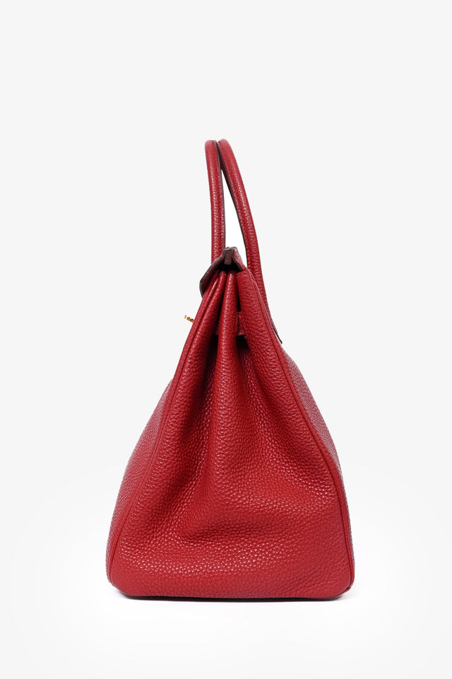 Hermes 2010 Red Clemence Birkin 35