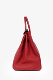 Hermes 2010 Red Clemence Birkin 35