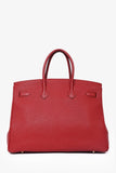 Hermes 2010 Red Clemence Birkin 35