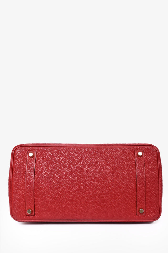 Hermes 2010 Red Clemence Birkin 35