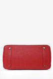 Hermes 2010 Red Clemence Birkin 35