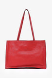 Prada Red Leather 'Etiquette' Tote Bag