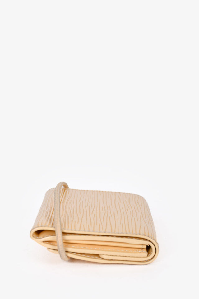 Louis Vuitton 2001 Cream Epi Leather Trifold Elastic  Holder