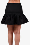 Prada Black Cotton Mini Skirt Size 38