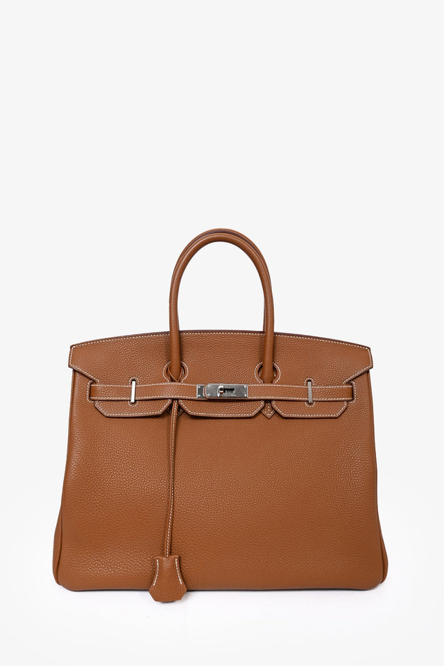 Hermes 2009 Gold Togo Leather Birkin 35