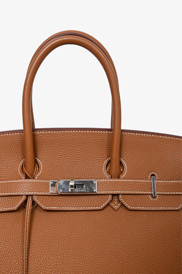 Hermes 2009 Gold Togo Leather Birkin 35