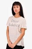 Christian Dior White "Dior Addict" T-Shirt Size L