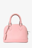 Louis Vuitton 2015 Pink Alma BB Top Handle with Strap