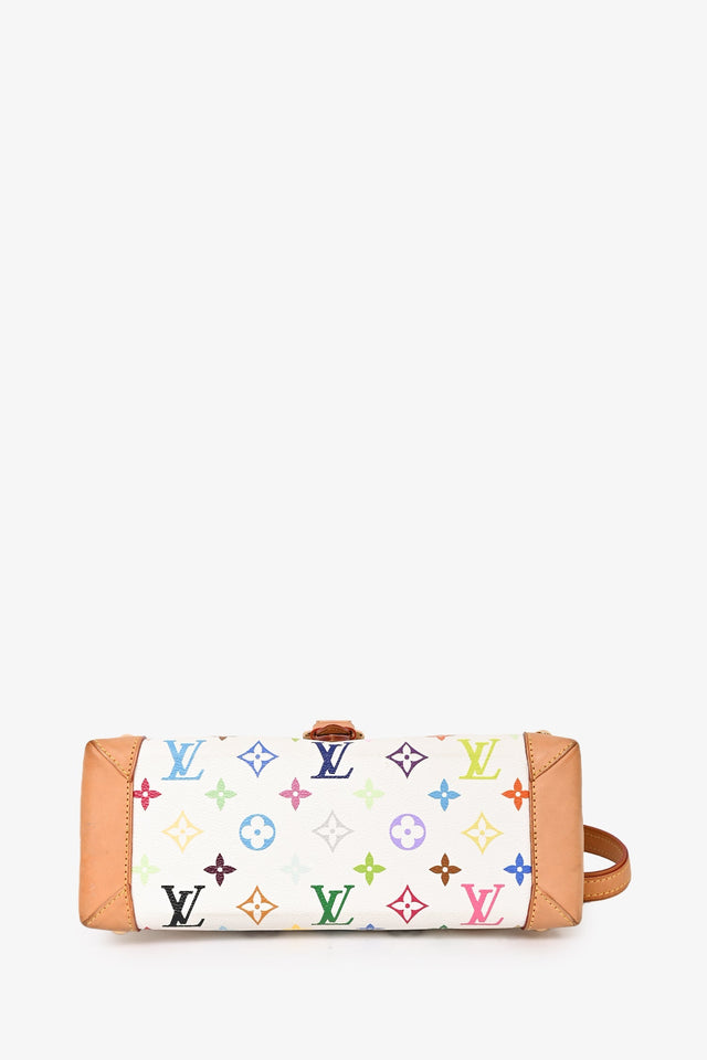 Louis Vuitton White Multicolor Monogram Eliza