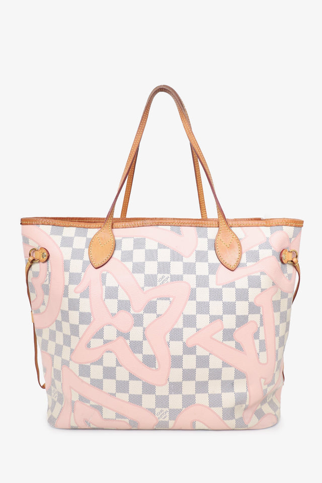 Louis Vuitton Damier Azur Tahitienne Neverfull MM with Pouch