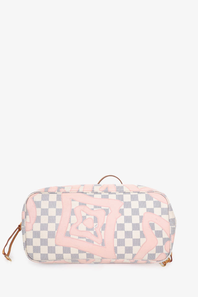 Louis Vuitton Damier Azur Tahitienne Neverfull MM with Pouch
